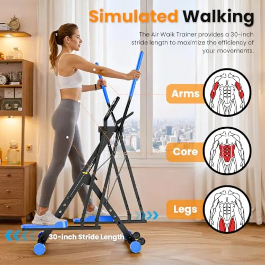 Air Walk Elliptical Full‑Body Home Cardio Trainer