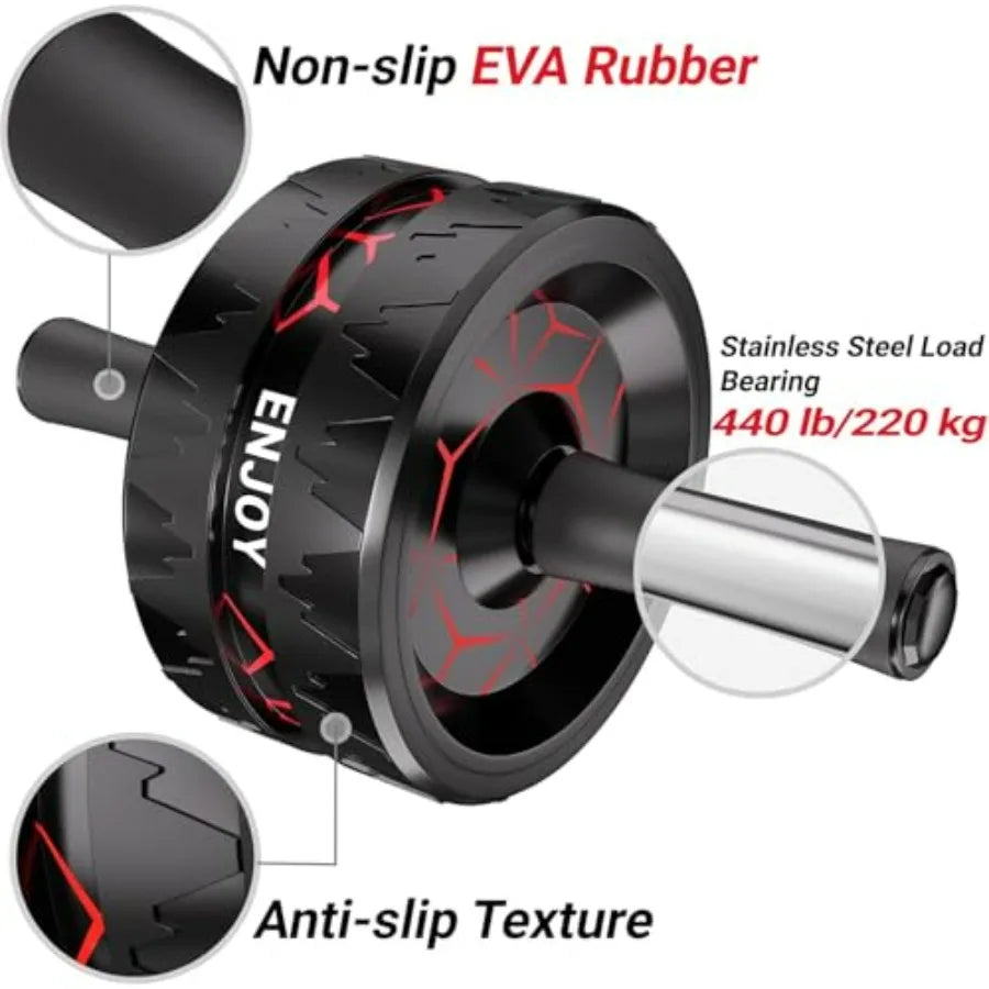Ab Roller Kit with Bands and Accessories