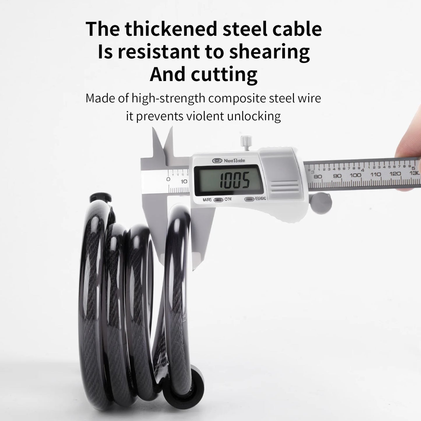 TOSUOD Anti‑Theft Bicycle Cable Lock With Bracket