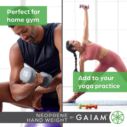 Neoprene Coated Hexagonal Dumbbell for Home Gym Workouts