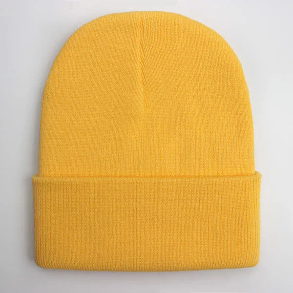 Solid Unisex Beanie Autumn Winter Wool Blends