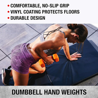 Vinyl‑Coated Adjustable Dumbbells for Full‑Body Training
