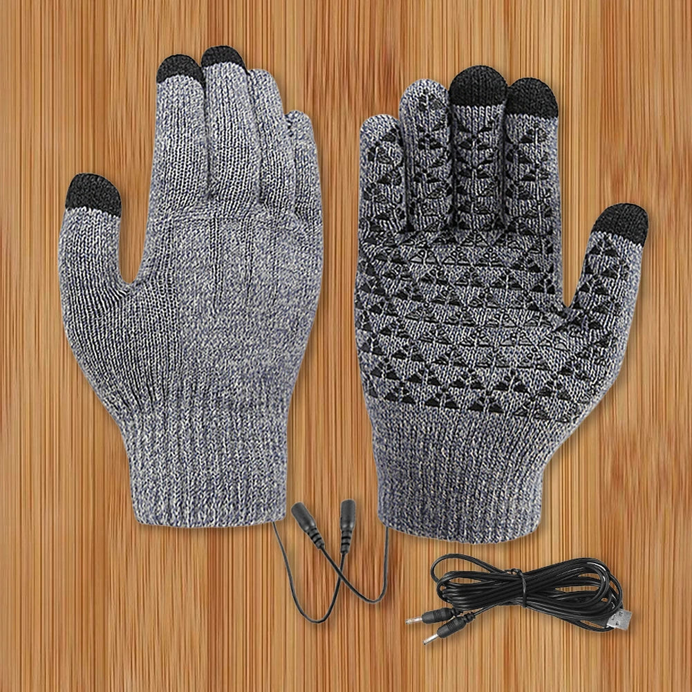 USB Electric Heated Gloves Full Finger Non-Slip