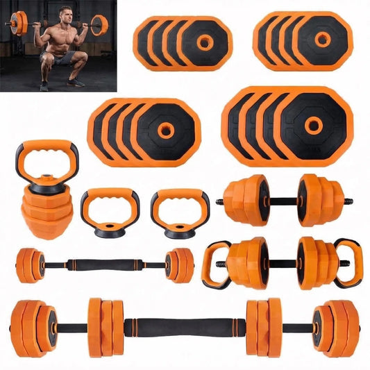 4‑in‑1 Adjustable Dumbbell Barbell Home Gym Set