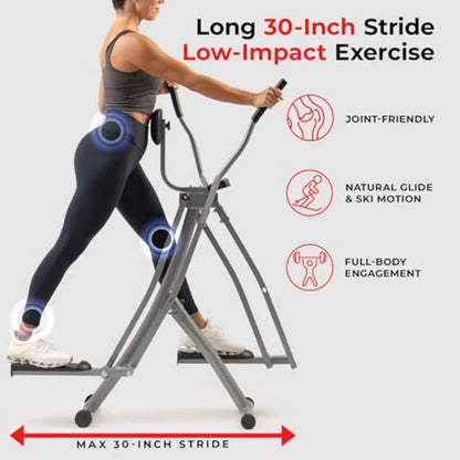 Foldable Air Walk Elliptical Full‑Body Cardio Trainer