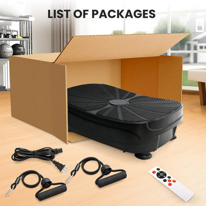 Vibration Plate Whole Body Workout Slimming Resistance Bands