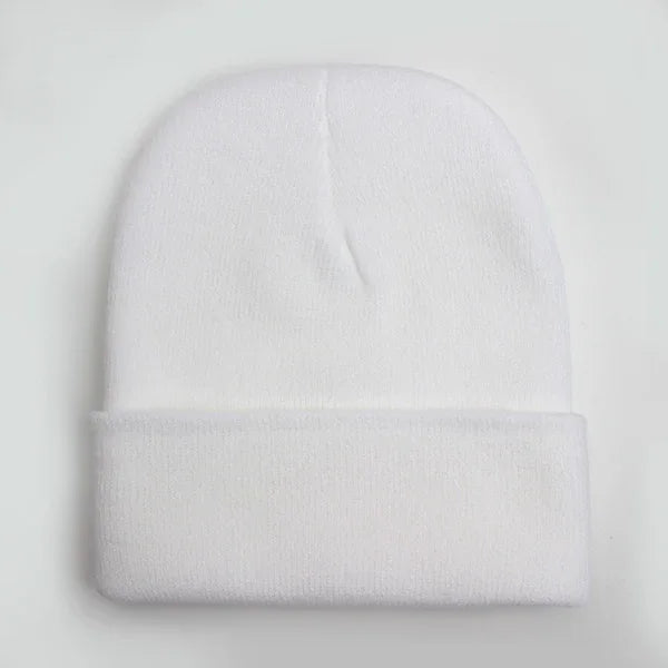 Solid Unisex Beanie Autumn Winter Wool Blends