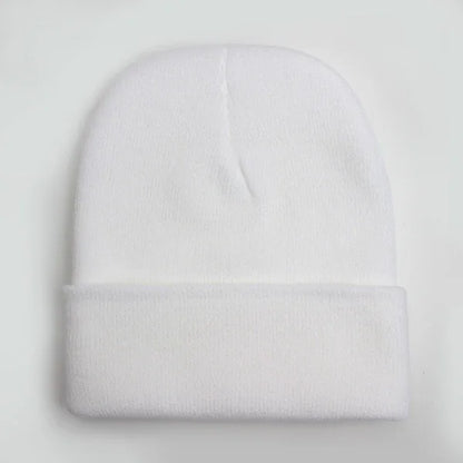 Solid Unisex Beanie Autumn Winter Wool Blends