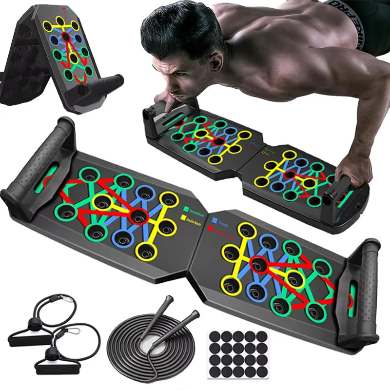 Portable Multifunctional Push-up Bar Board Set Foldable