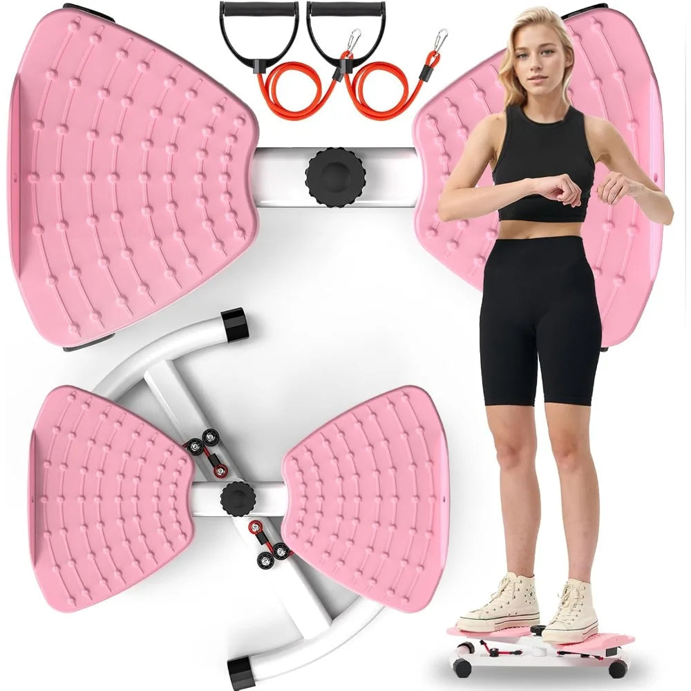 Slim‑waist noiseless 300‑lb twist board machine