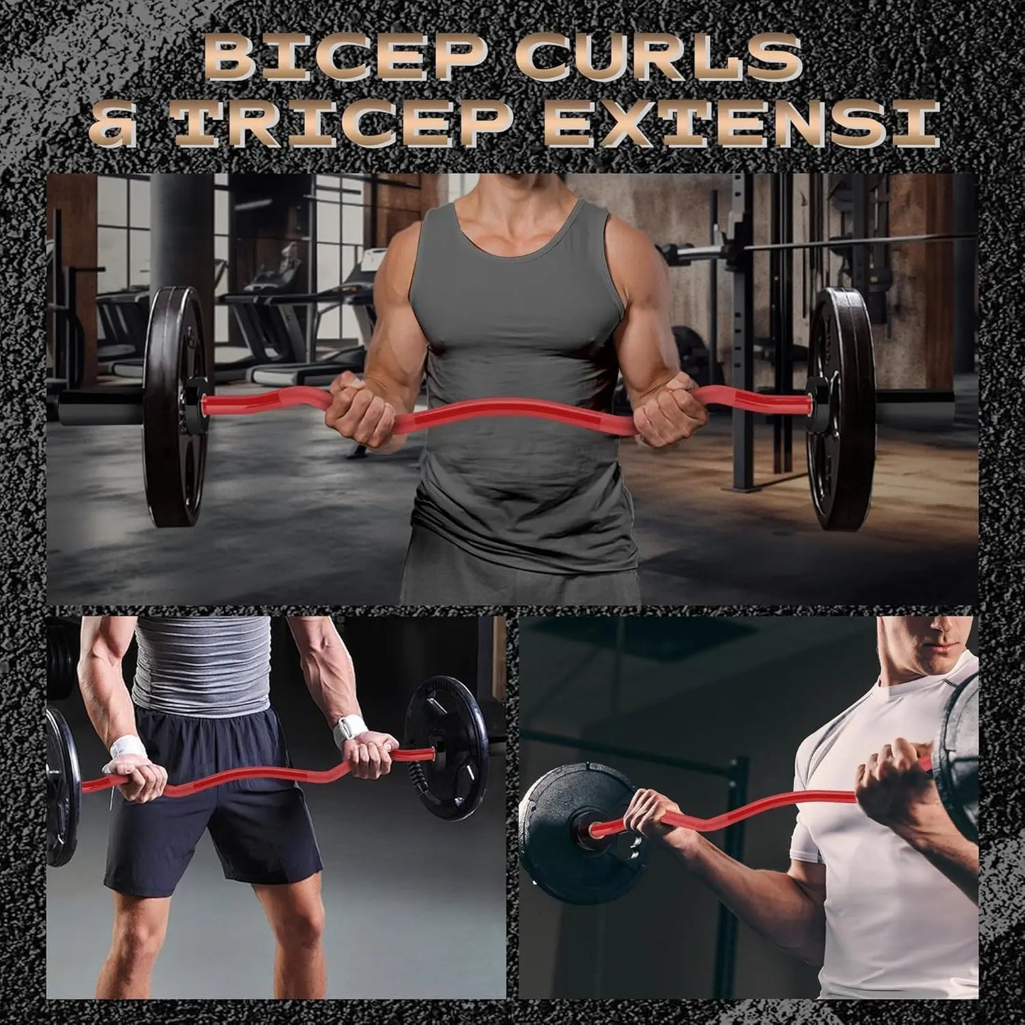 Barbell Bar for Weightlifting Powerlifting - 4FT