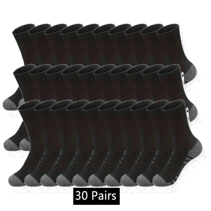 10/20/30 Pairs Men Woman Classic Crew Socks