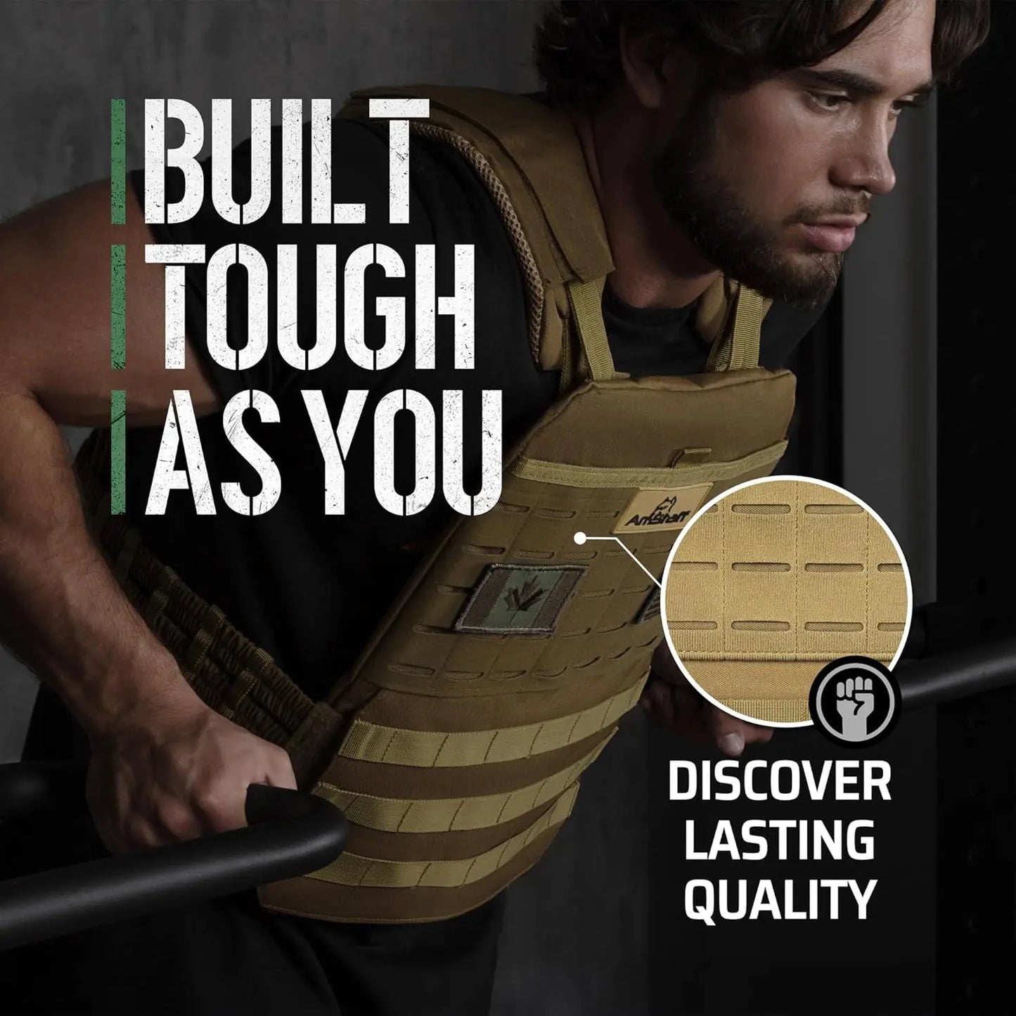 Versatile Wearable Vest for Fitness Workouts, Strength and Endurance Training