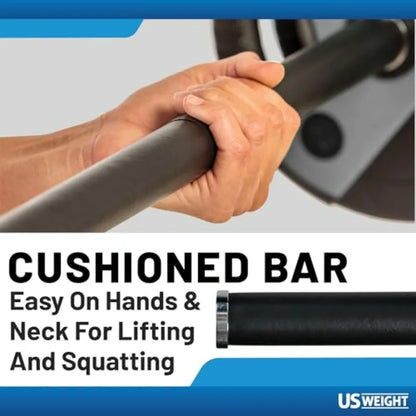 Adjustable 43LB Barbell Set for Home
