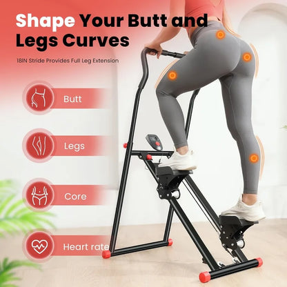 Foldable Stair Stepper Vertical Climber Full‑Body Workout