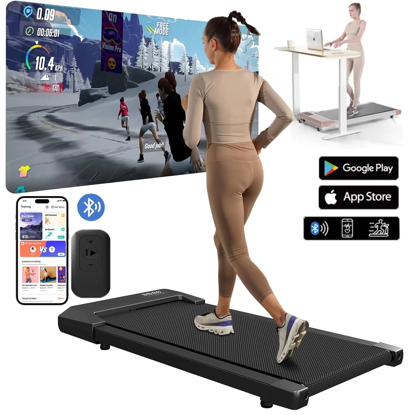 300lbs Treadmill for Home 2.5HP
