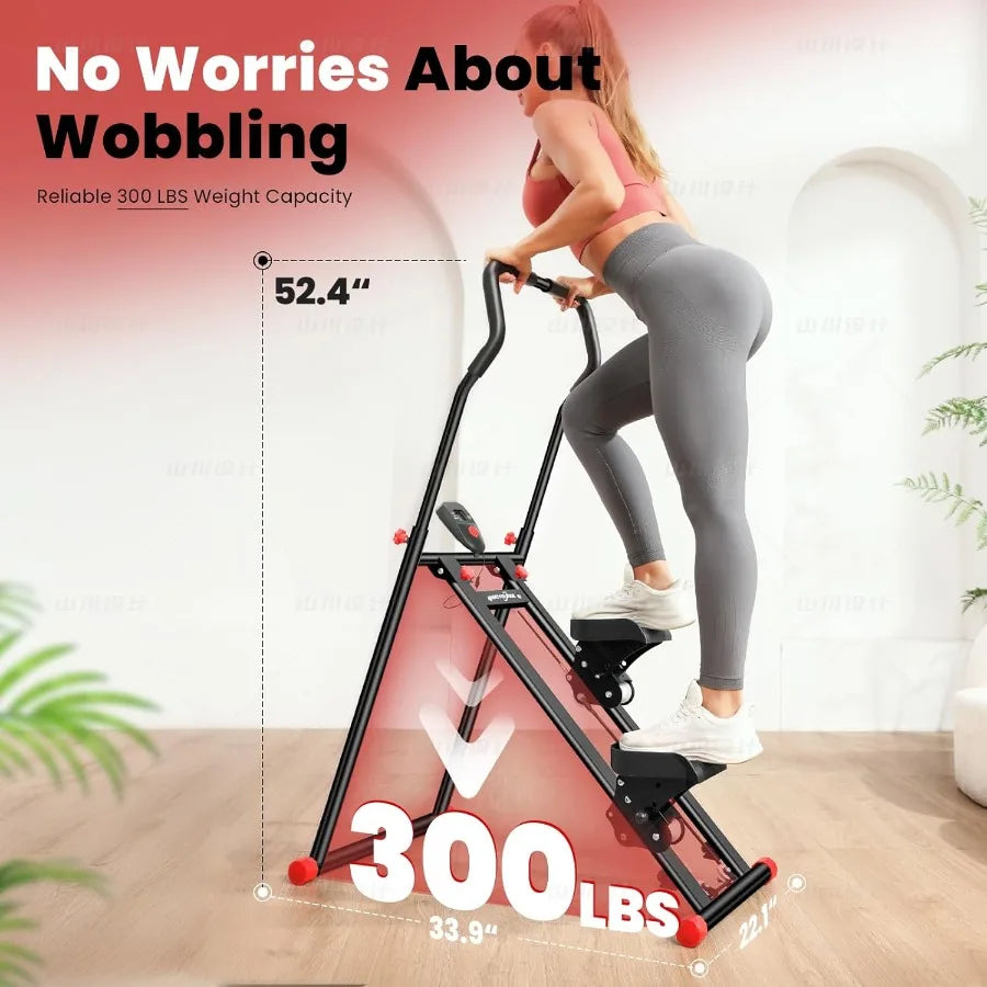 Foldable Stair Stepper Vertical Climber Full‑Body Workout