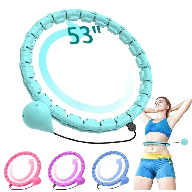 Smart Weighted Hoop, 24‑Link Adjustable Fitness