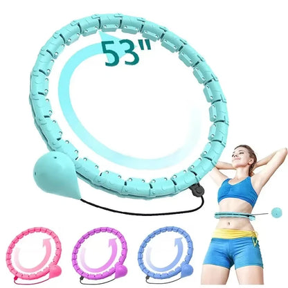 Smart Weighted Hoop, 24‑Link Adjustable Fitness