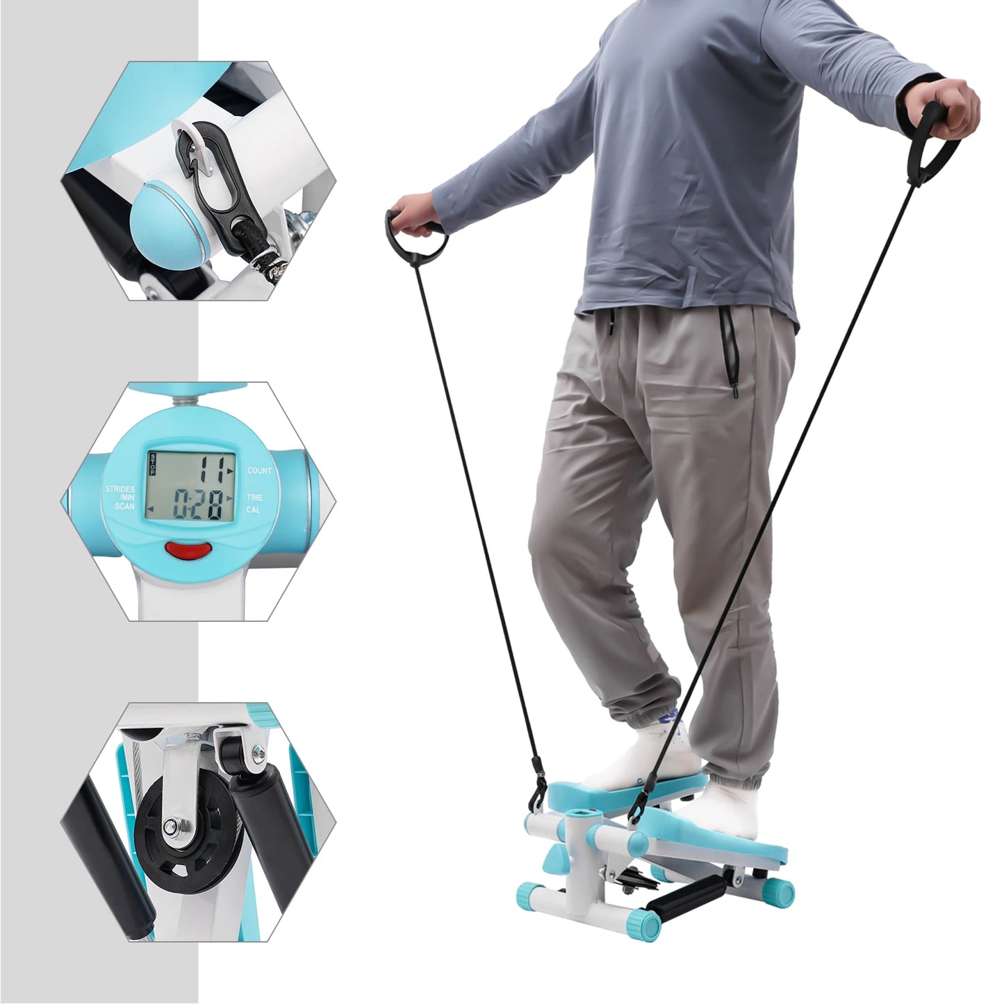 Portable Exercise Mini Stepper for Home Office