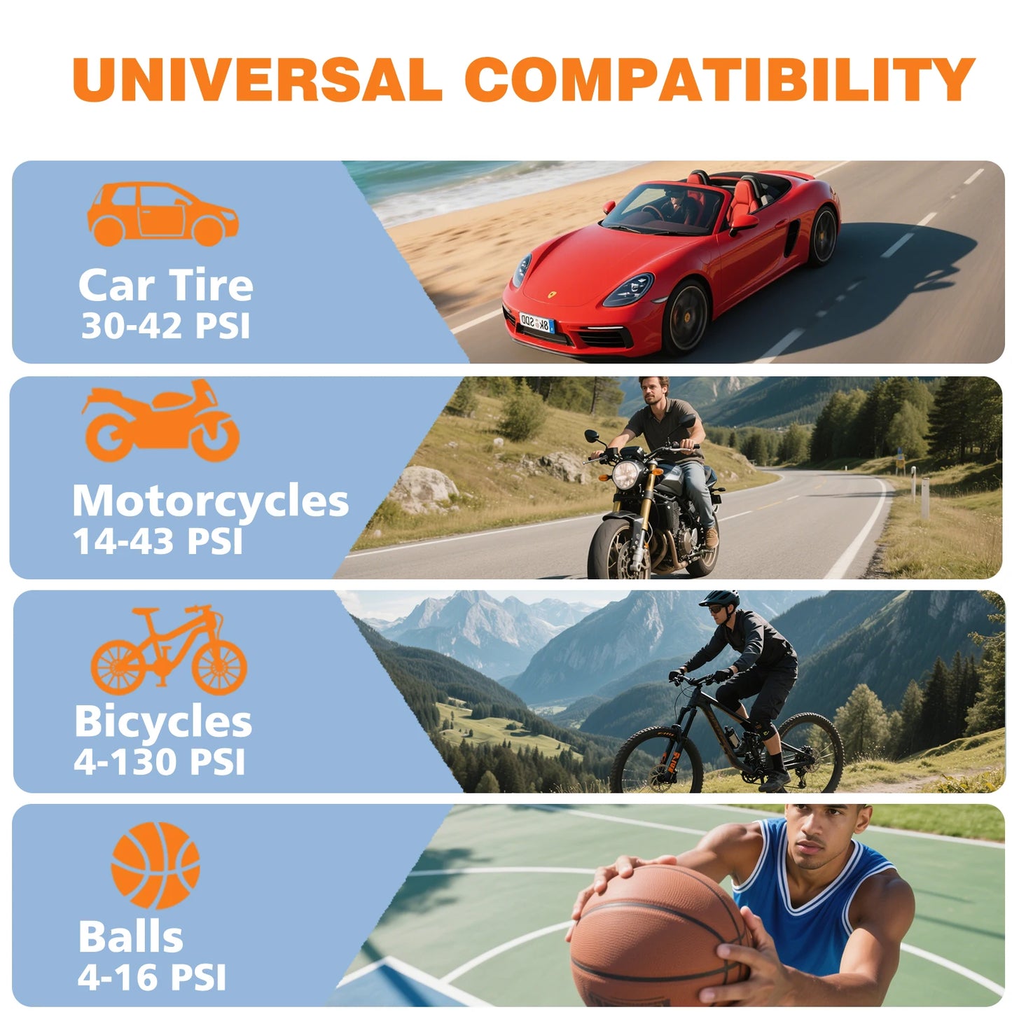 Compact Mini Electric Bicycle Air Pump