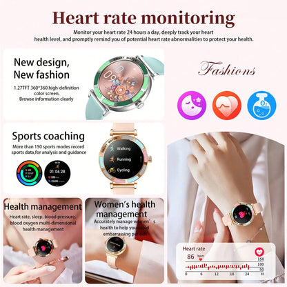 Elegant Women’s Bluetooth Fitness Smartwatch
