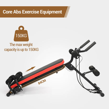 Foldable Adjustable Ab Bench Glider Core Trainer