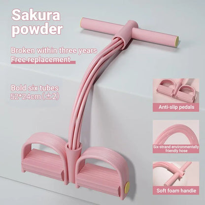 6-Tube Resistance Band Multi Function Tension Rope