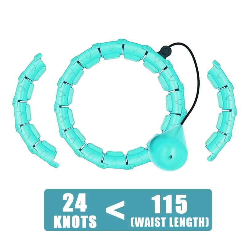 Smart Weighted Hoop, 24‑Link Adjustable Fitness
