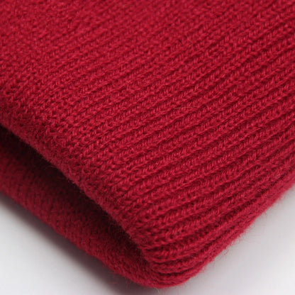 Solid Unisex Beanie Autumn Winter Wool Blends