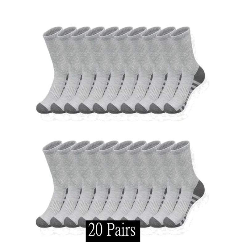 10/20/30 Pairs Men Woman Classic Crew Socks