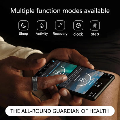 Smart Waterproof Fitness Ring with Sleep Tracking