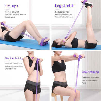 6-Tube Resistance Band Multi Function Tension Rope