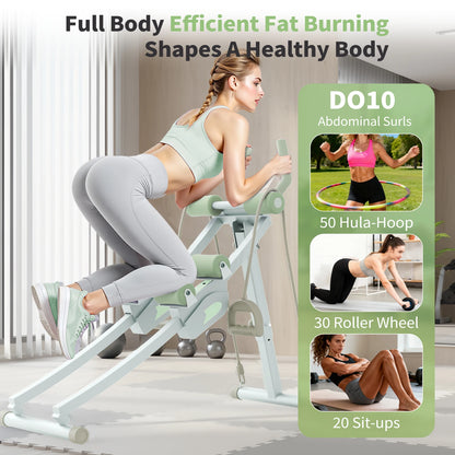Abdominal Curling Machine Adjustable Dual Track Exercise