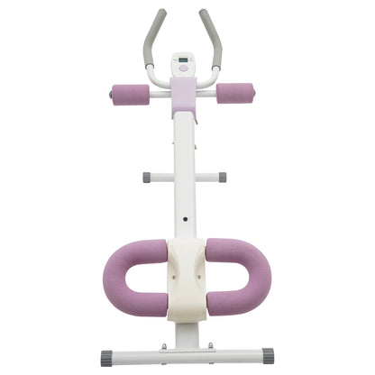 Foldable Ab Trainer Machine, Adjustable Levels LED Display