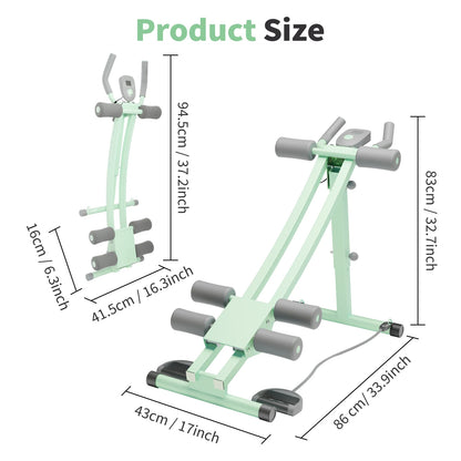 Abdominal Curling Machine Adjustable Dual Track Exercise