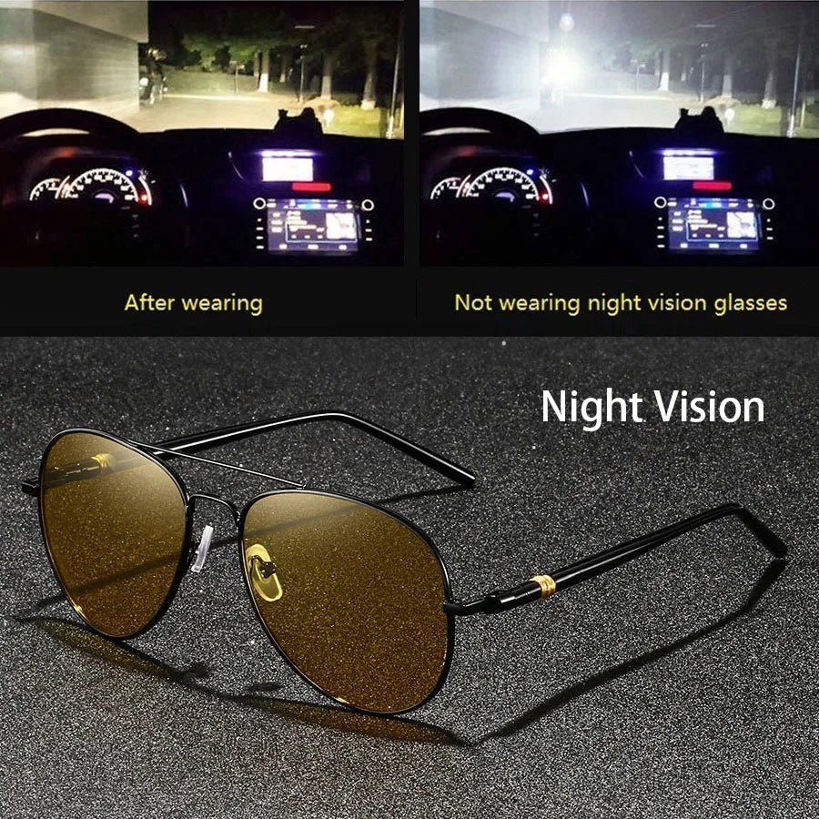 Fashion Vintage Square Frame Unisex Night Vision