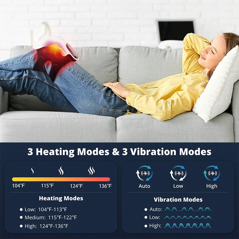 Electric Heating Knee Pad Massager Wireless