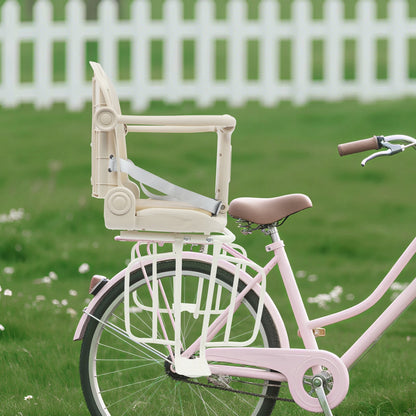 Adjustable Kids Bike Seat with Safety Backrest