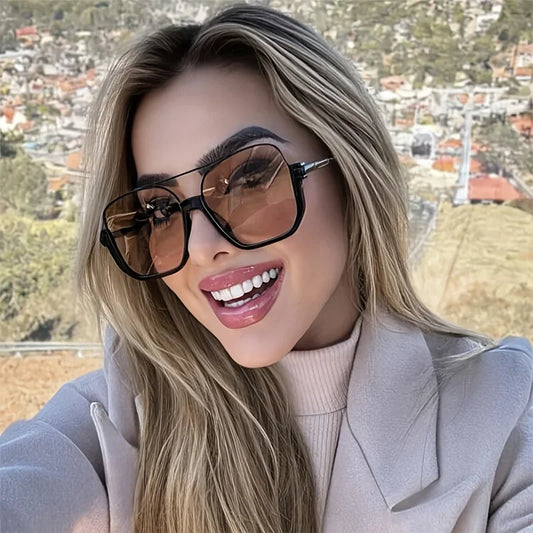 2025 New Vintage Oversized Sunglasses Fashion Women