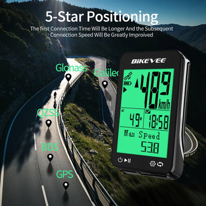 Multi‑Language GPS Bike Speedometer Cycling Computer