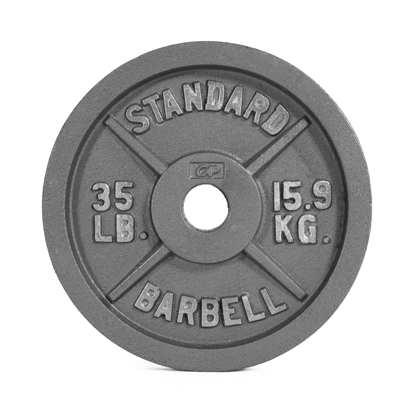 Barbell Gray  Cast Iron Weight Plate, 25 lb