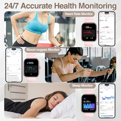 Smartwatch: 1.83" Fitness Tracker, Sleep Monitor