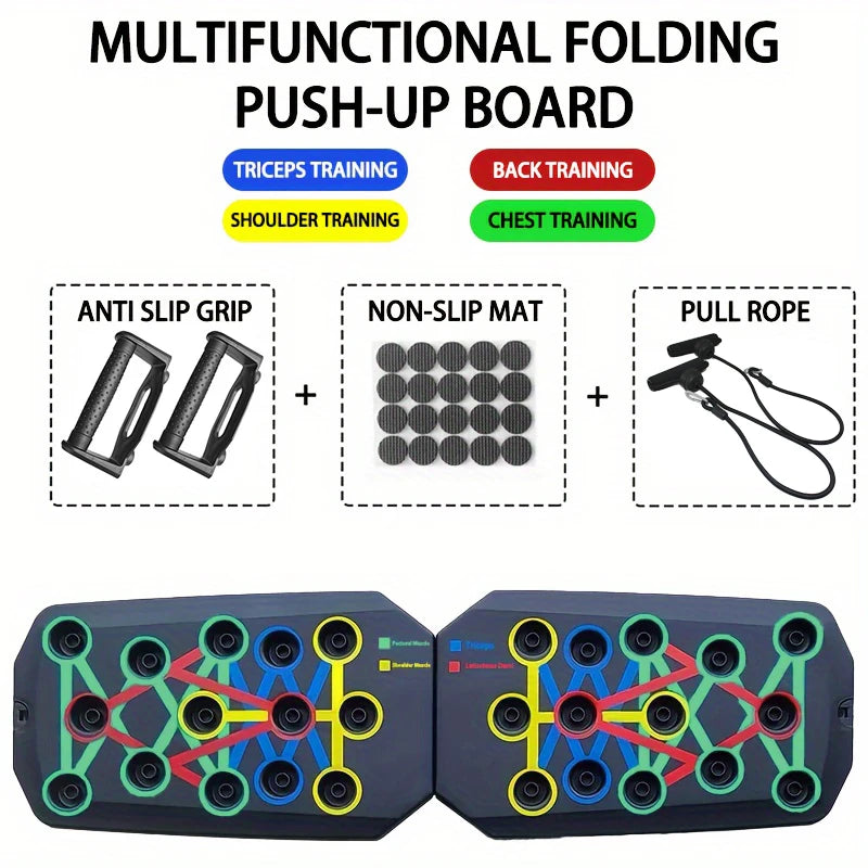 Portable Multifunctional Push-up Bar Board Set Foldable