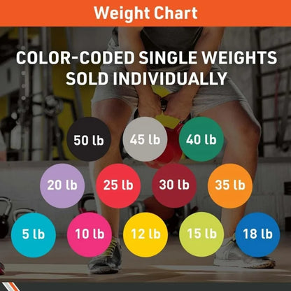 Vinyl‑Coated Cast Iron Kettlebell for Strength Training