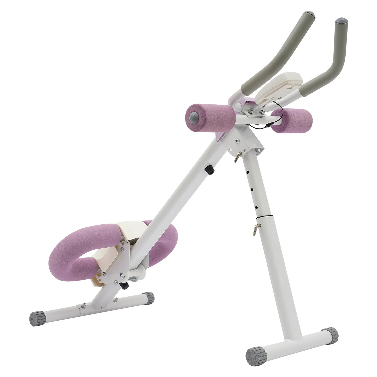 Foldable Ab Trainer Machine, Adjustable Levels LED Display