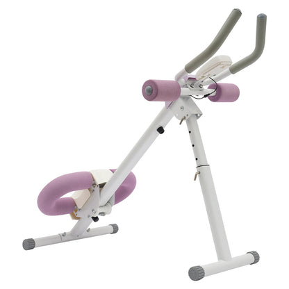 Foldable Ab Trainer Machine, Adjustable Levels LED Display