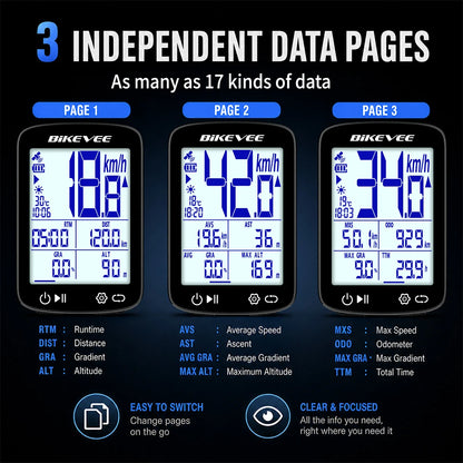 Newest Bluetooth GPS Bike Computer Smart Speedometer