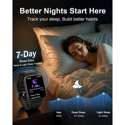 All‑in‑one fitness smartwatch with calls, monitoring.