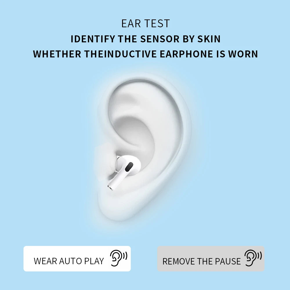 Bluetooth wireless earphones with heart rate monitoring